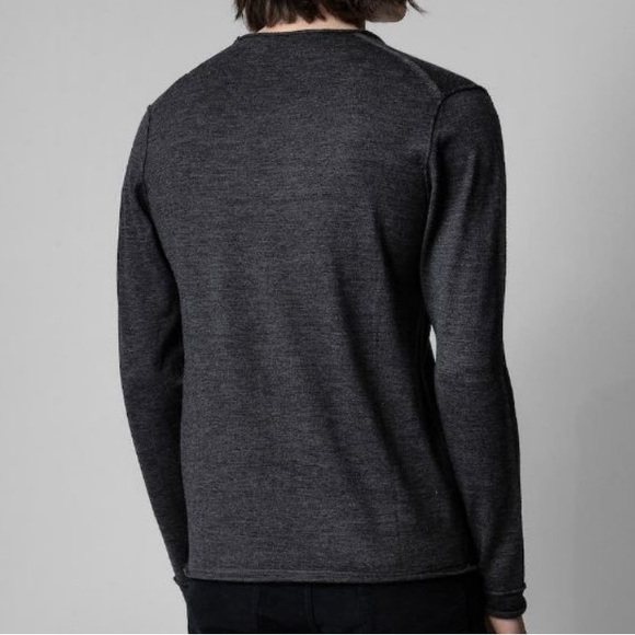 Zadig & Voiltaire Henley Neck Monastir Sweater Size M - Picture 11 of 16